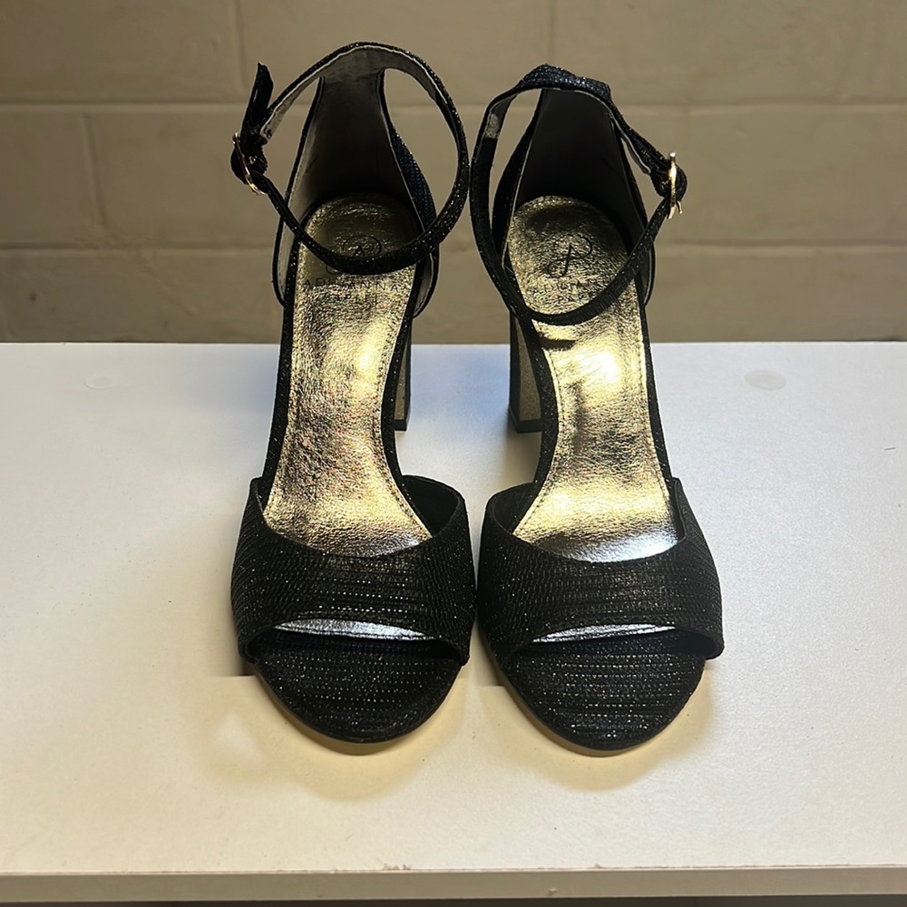 Adrianna Papell Black & Gold Heels